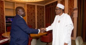 Buhari held a Closed Door meeting with Ambode in State House Abuja (Details)