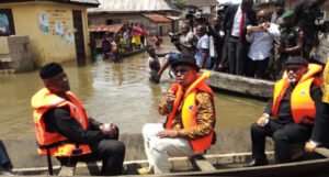 Streets turn River; Osinbajo Visits Anambra, Delta flooded Areas