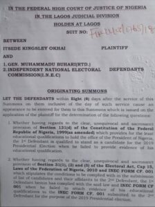 Lawyer Sues President Muhammadu Buhari over WAEC Certificate.dailyfamily.ng