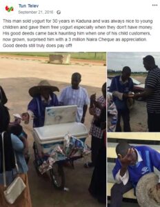Yogurt Seller Shocked By Customer With Huge Amount After 30 Years.dailyfamily.ng