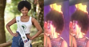 Winner Of Miss Africa 2018's Head Caught Fire During Celebrations2.dailyfamily.ng