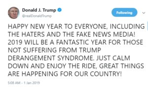 See Donald Trump New Year Message That Got Many Surprised On Twitter.dailyfamily.ng