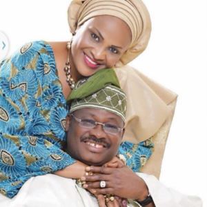 Governor Abiola Ajimobi and his Wife Florence Ajimobi